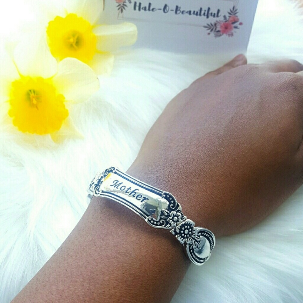 Mother Engraved Stretch Bracelet
